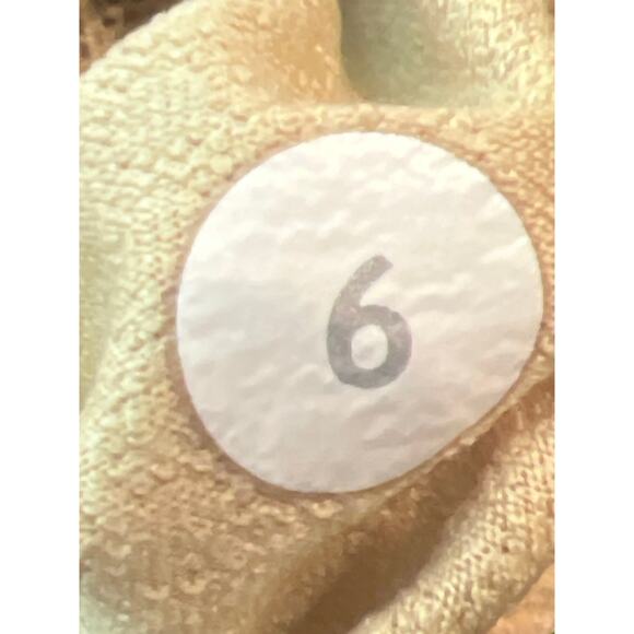 EUC - Lululemon Free To Be Tank Top in orange and navy striped pattern. Size 6 - Picture 7 of 7